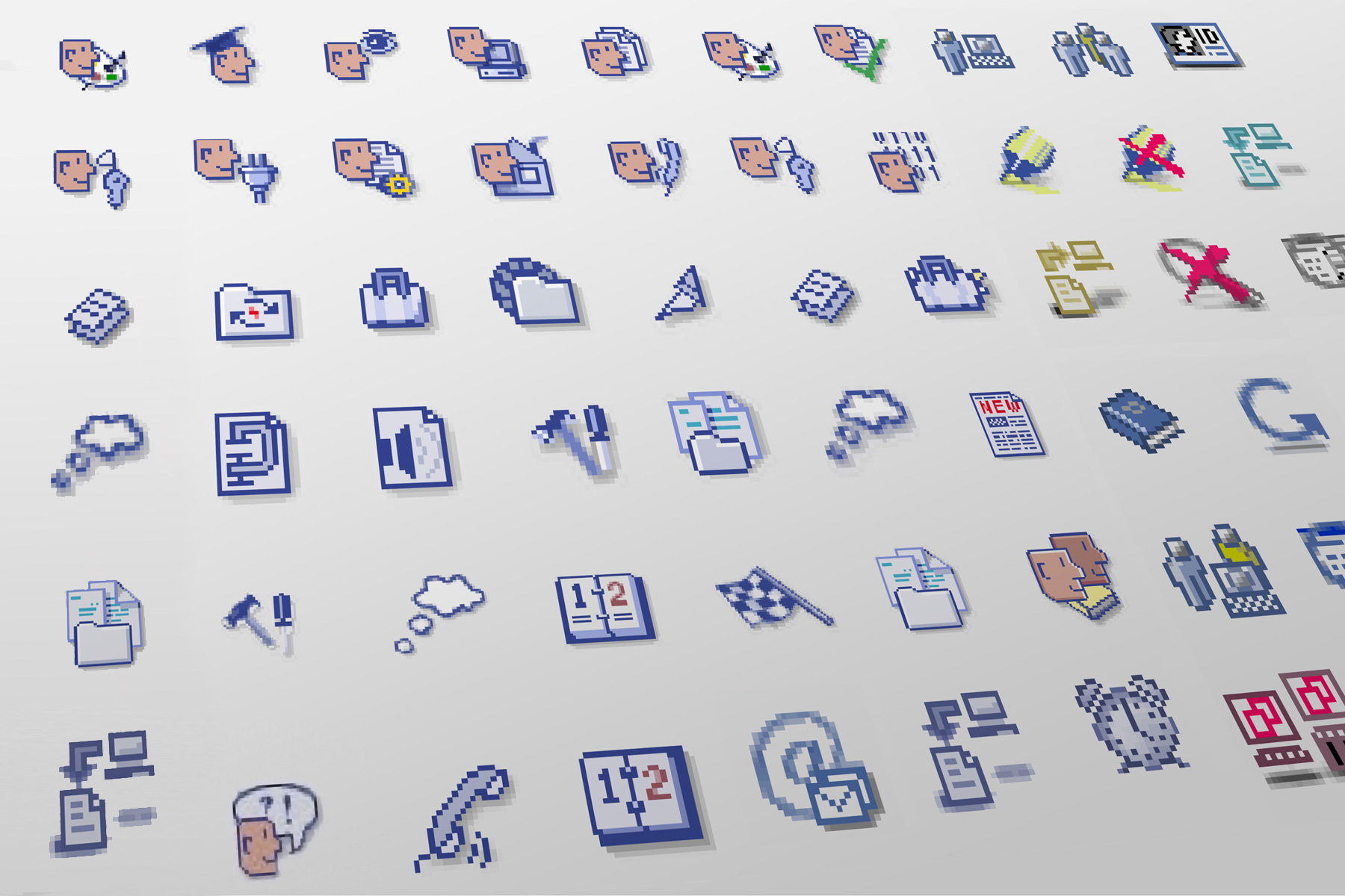 Icons für eLearning-Umgebung